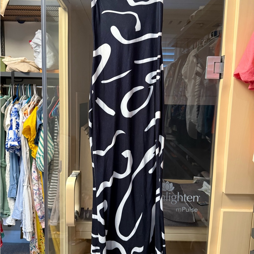 SHEIN Black and White Maxi Dress